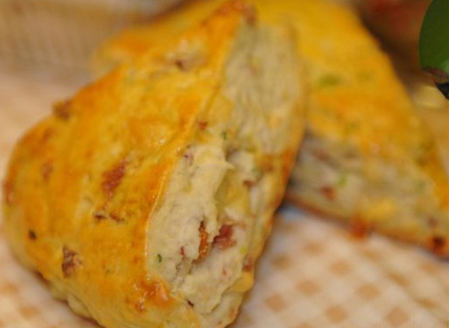 香葱芝士培根松饼