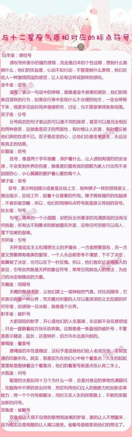 十二星座气质与符号