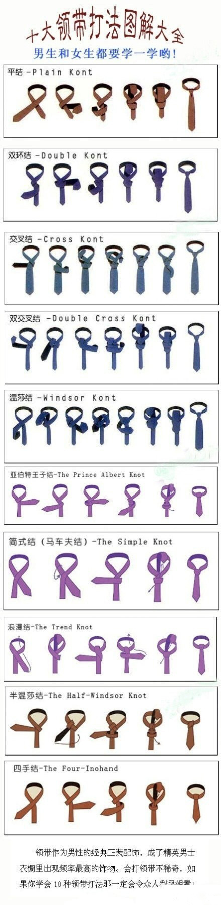 十大领带打法图解大全