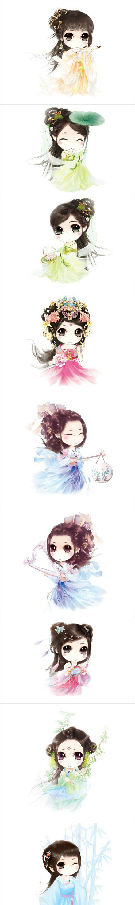 Q版古典美女