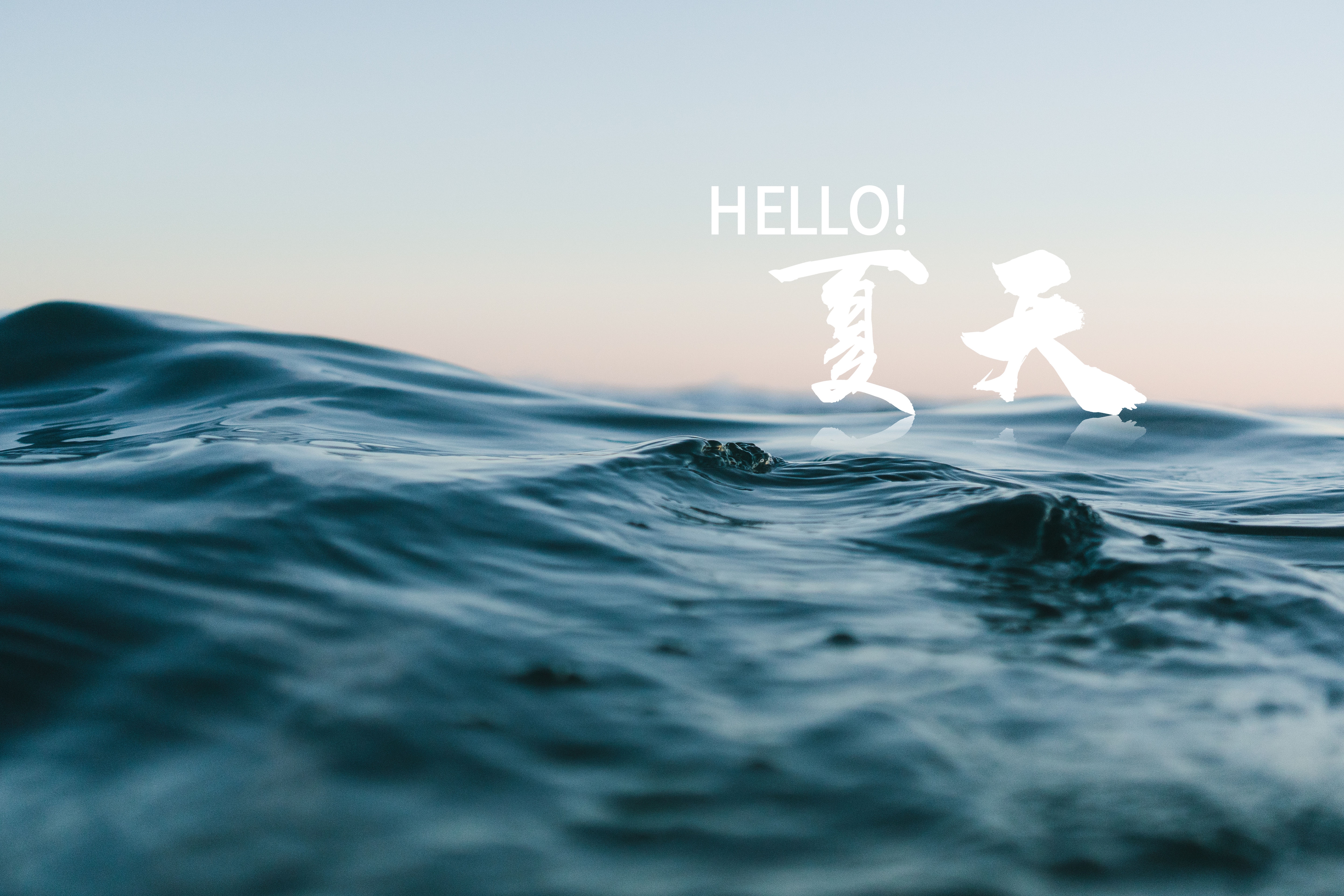 你好,夏天的大海