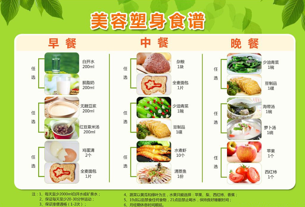 美容塑身食谱