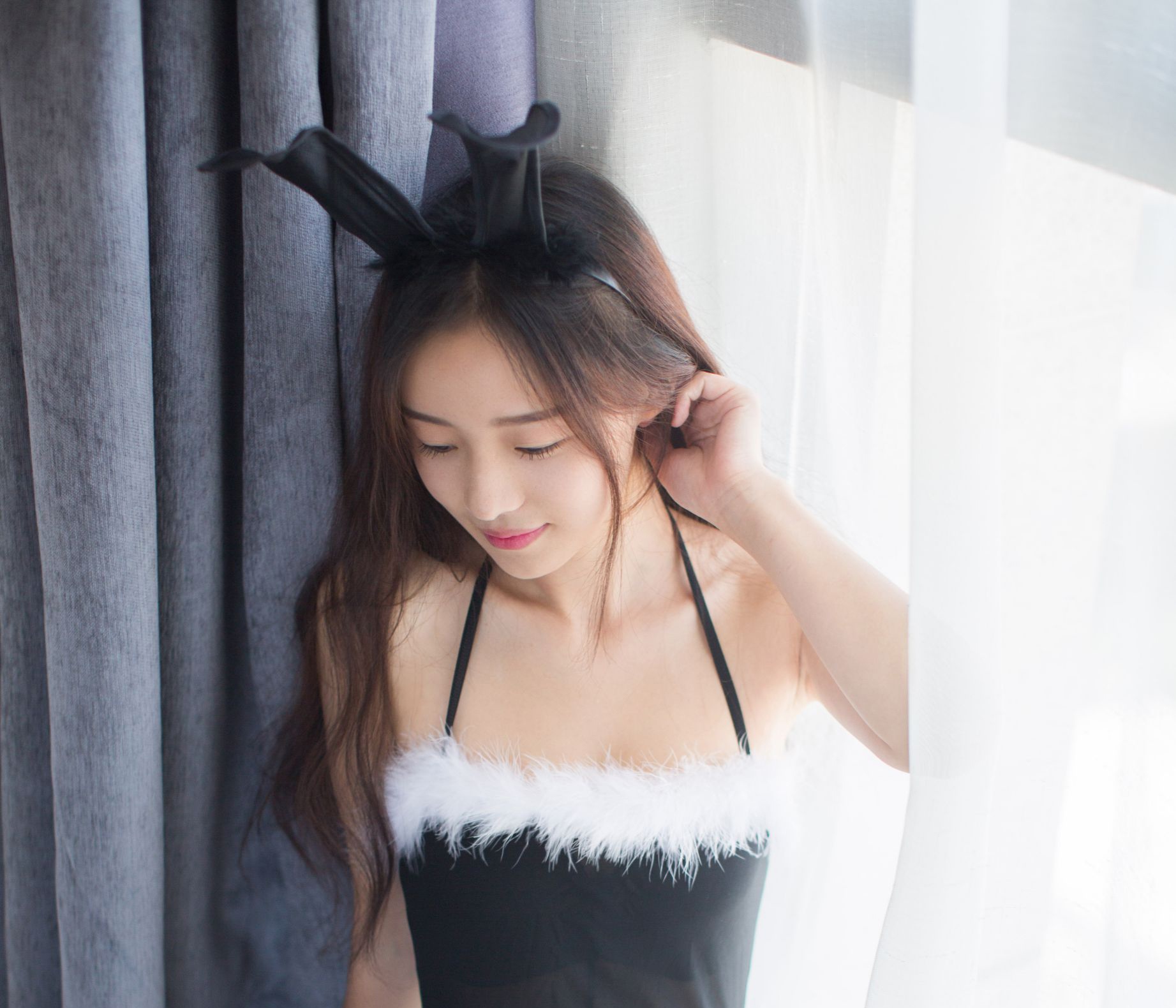 清纯美女Una尤娜性感兔女郎写真