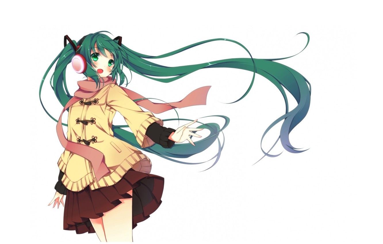 戴着耳机的初音未来