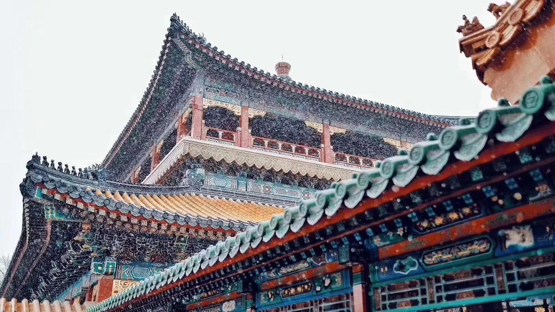 故宫的雪景