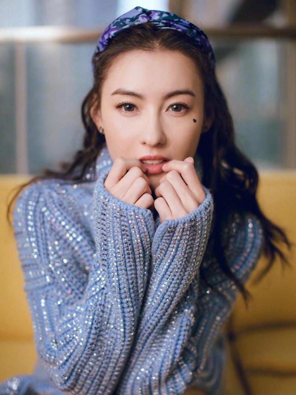 张柏芝爱心眼妆