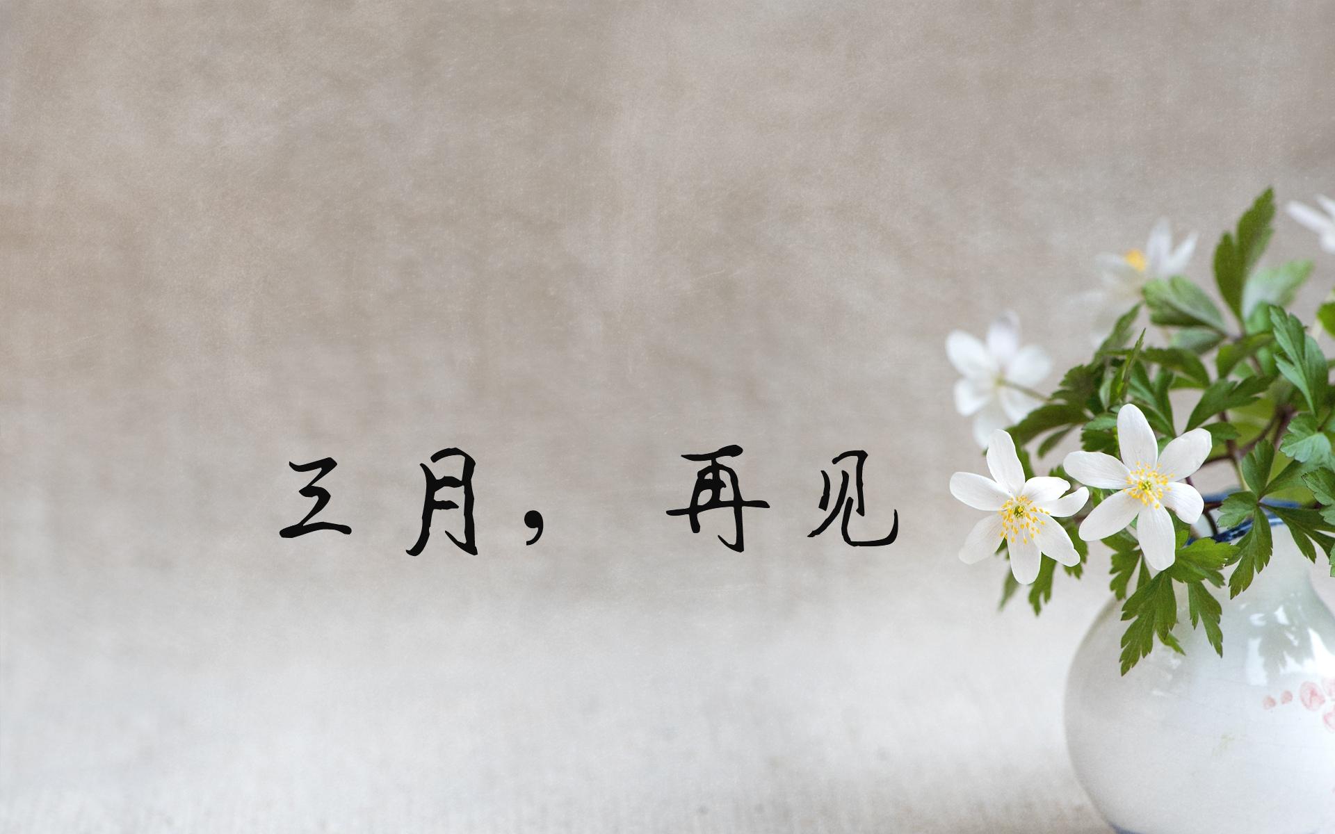 时光流逝,三月再见