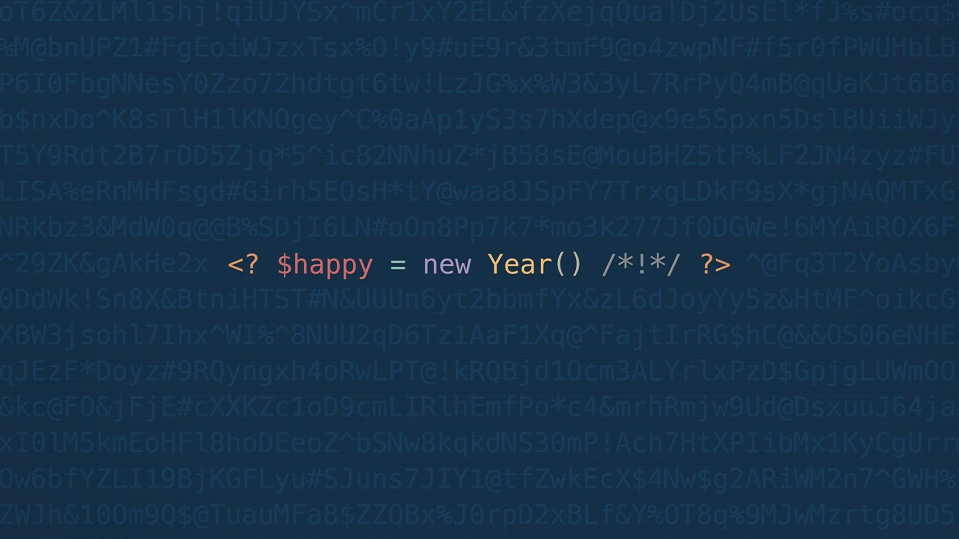代码设计新年快乐文字