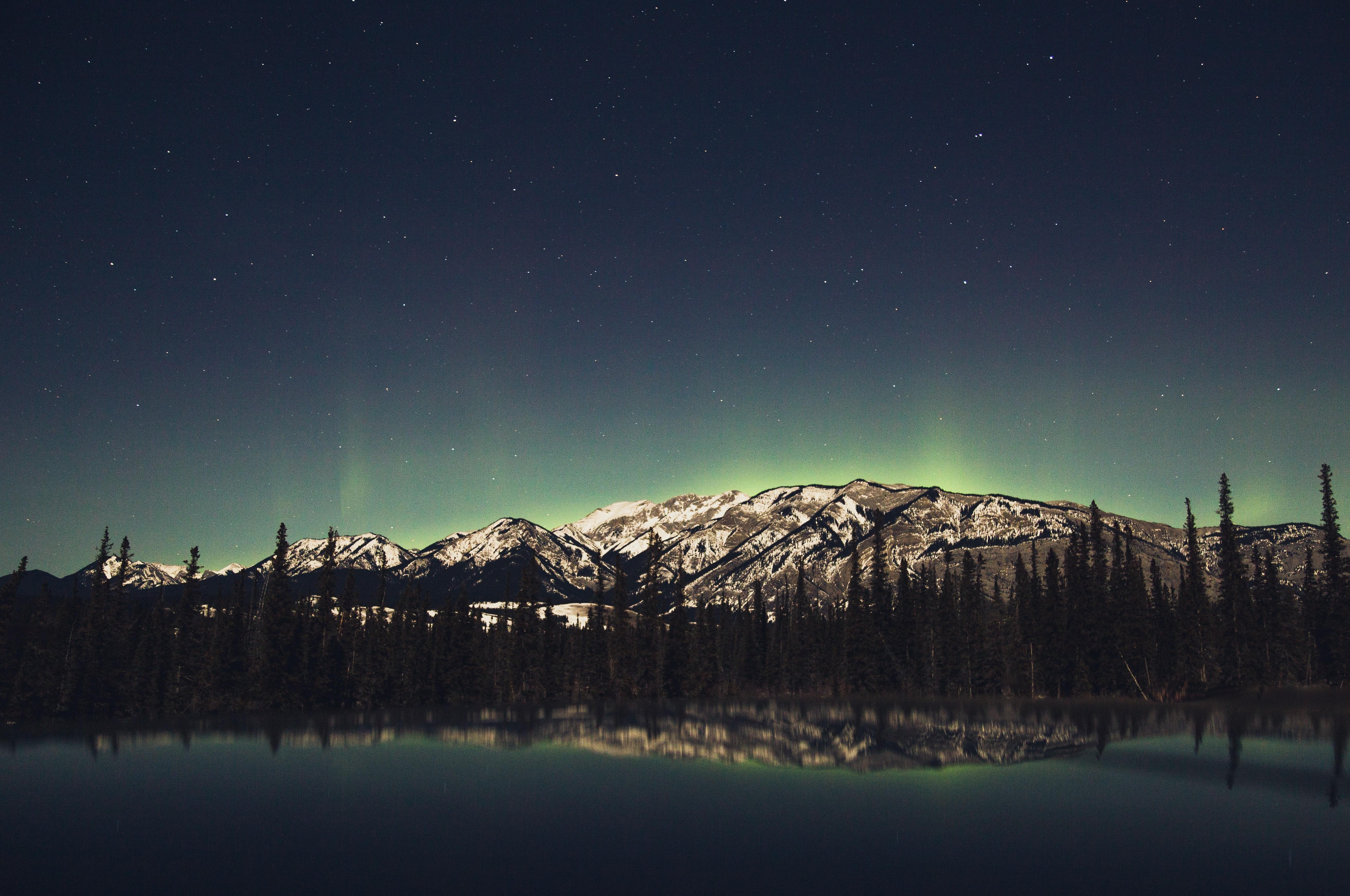加滤镜的夜晚星空风景