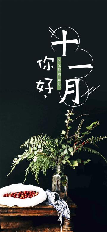 十一月你好,时光梦想正好