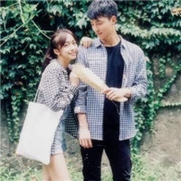 幸福个性的情侣