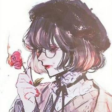 动漫女生手绘头像