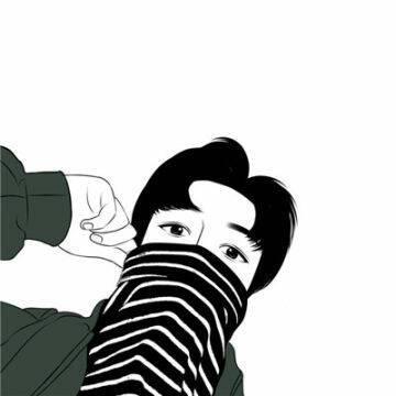超帅气的男生手绘头像
