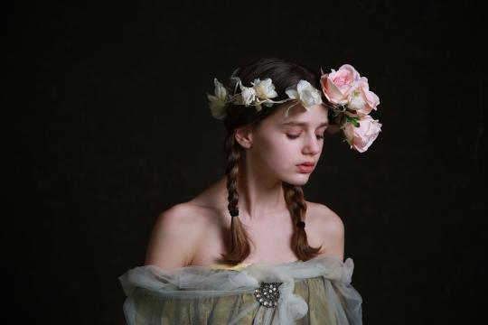 如花一般的清纯白嫩妹子性感写真