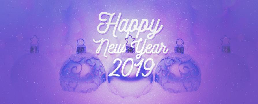 2019年新年快乐创意英文