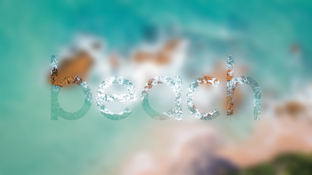 海滩的创意英文