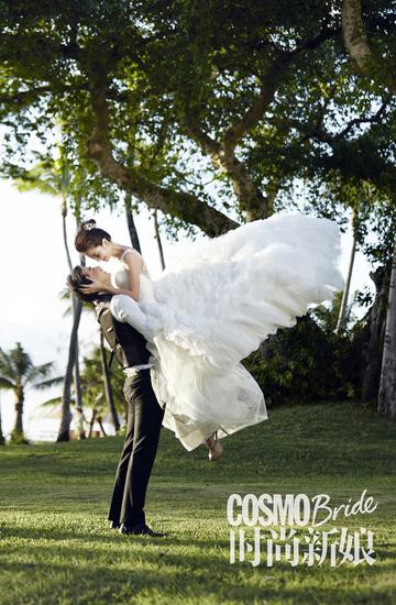 浪漫婚纱李佳航,李晟