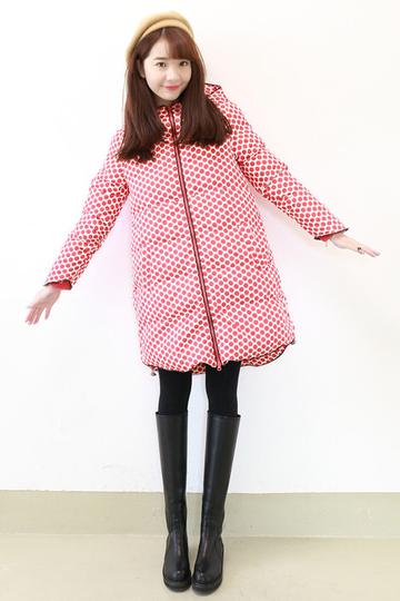 波点羽绒服