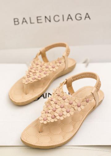 波西米亚花朵凉鞋