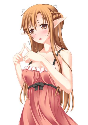 害羞的亚丝娜