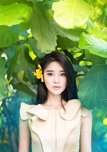清新脱俗宛如仙子张璇