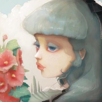 少女侧脸