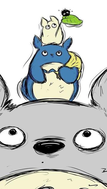 手绘龙猫
