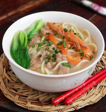 肉羹鲜虾卤生面