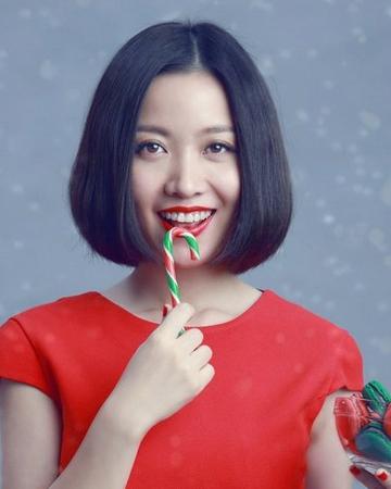 姚贝娜侧分波波头