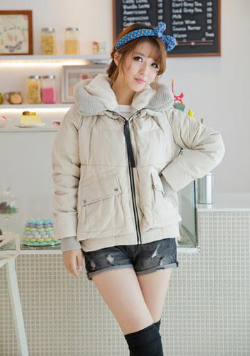 军工装短款羽绒服