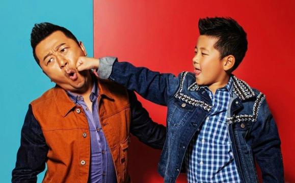 郭涛和石头亲子写真