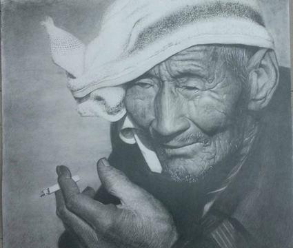 素描人头像
