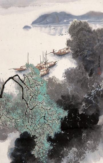 水墨山水画