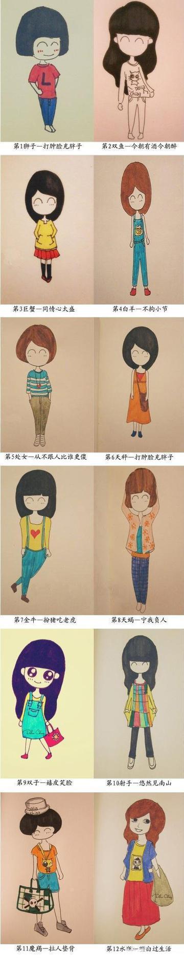 十二星座之傻妞排行榜