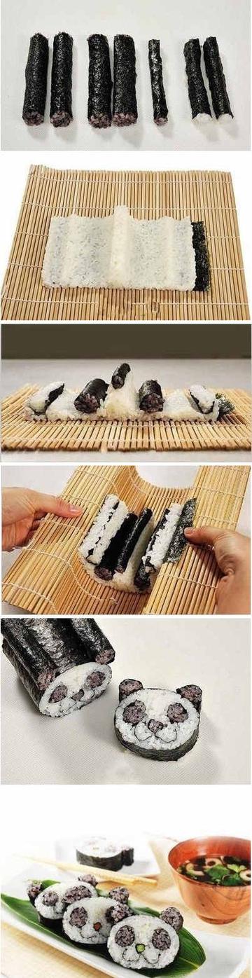 教你做熊猫寿司