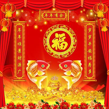 春节对联门楹