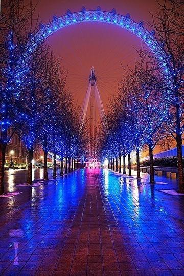 摩天轮夜景