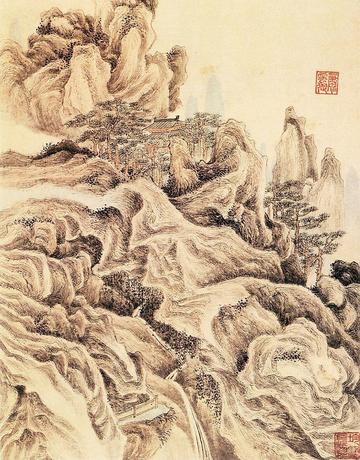 萧云从山水图片