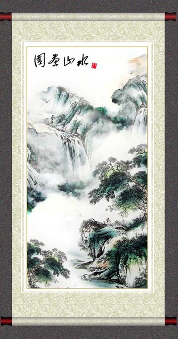 国画国泰山水