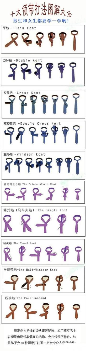 十大领带打法图解大全
