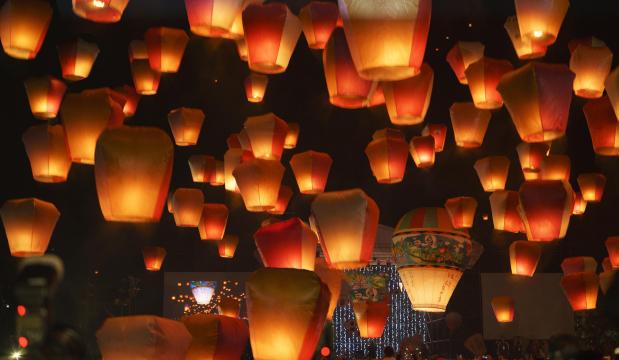 元宵节的夜晚