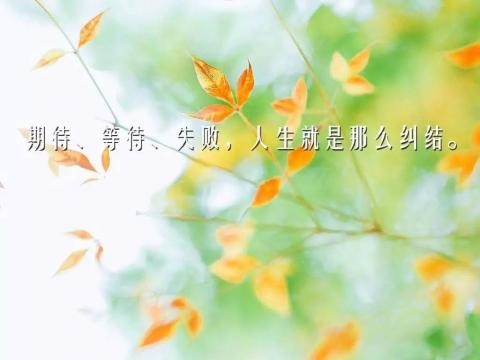 早安励志的句子致自己简短