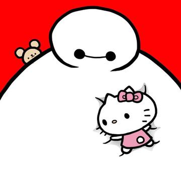 大白卡通拥抱