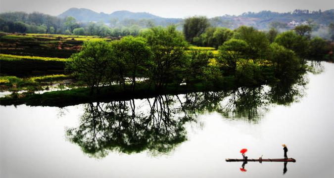 婺源风景名胜鸳鸯湖