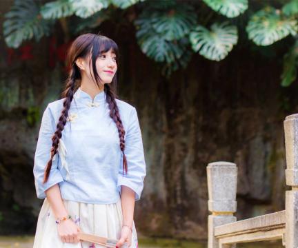 民国校服美少女清新写真