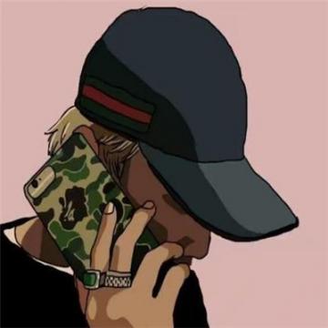 2019最潮男生动漫头像超酷欧美风 戴帽子不露脸男动漫头像