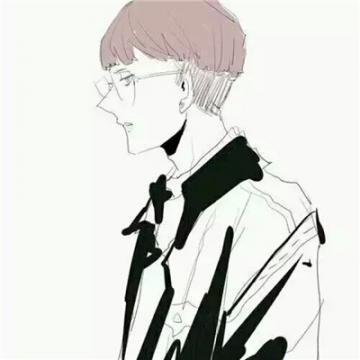 帅气眼镜男生漫画头像2019精选 除了自渡他人爱莫能助