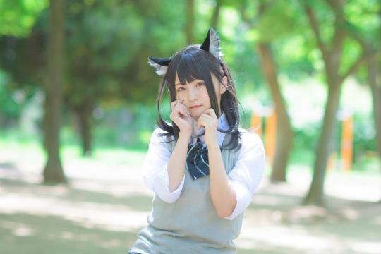 可爱的兽耳妹子cos写真