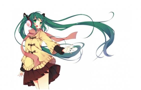 戴着耳机的初音未来