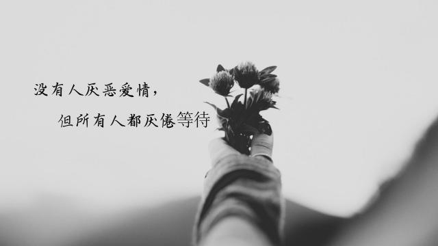 我不等你了伤感说说配图